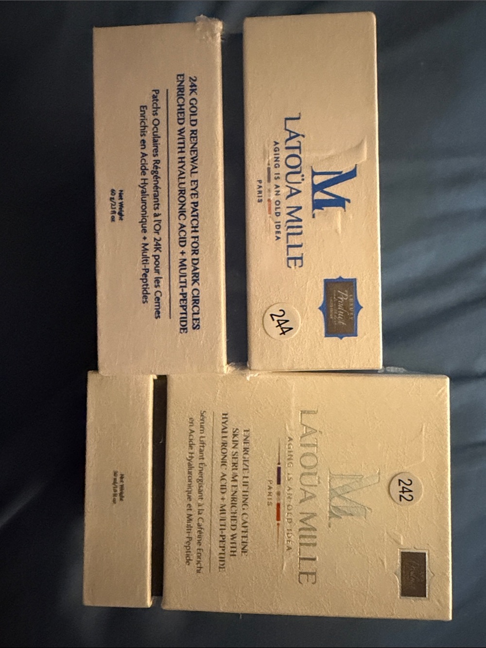 Bundle of 24K Gold Renewal Eye Patch & Energize Lifting Caffeine Skin Serum